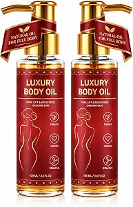 Body Oil Magic Hydrating for Crepey Skin for Hips Belly Thighs 2 Packs