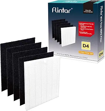 D480 Filter D4, Compatible with Winix D480 Air Purifier, Premium Grade Filtration and 4 Activated Carbon Filters, Item Number 1712-0100-02, D4-Filter