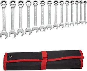 Hantinstom 14pcs Wrench Set  Versatile Ratchet Wrenches for Efficient Automotive Repairs - Professional Grade Combination Wrench Set