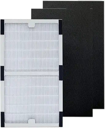 PUREBURG IAF-H-100C Replacement Filter Compatible with Idylis IAP-10-200 & IAP-10-280 Air Purifiers, H13 HEPA + 2 Activated Carbon Filters for Dust, Odor, Smoke, VOCs