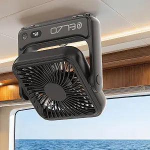 ELZO Magnetic Travel Fan 5000mAh for Cruise Ship Cabin