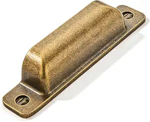 10 Packs 3-Inch Drawer Pulls Antique Brass Cabinet Cup Pulls Kitchen Hardware Cabinet Handles Cabinet pulls Dresser Drawer Handles Knobs