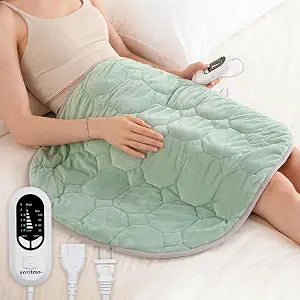 immtree Weighted Heating Pad for Back & Period, 7lbs XXXL Size(29x24) with Fast Heat Technology, Electric Heated Blankets for Abdomen, Shoulder, Knee, Birthday Gift for Women Men Mom Dad, Sage Green