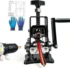 Manual Wire Stripper Machine, 0.06"-1" Wire Stripping Machine, Wire Stripping Tool for 1.5-25mm Scrap Wire Copper Wire Stripper Aluminum Alloy Frame Drill Powered Cable Stripper for DIY Cable