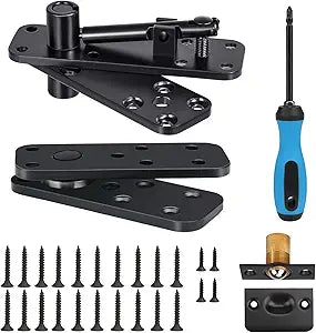 Stainless Steel Hidden Door Hinges, Swing Pivot Hinges 360 Rotation, 500 Pound Load Capacity, Secret Door Hidden Hardware, Perfect Concealment Door Bookcase Hinge and Bookshelf