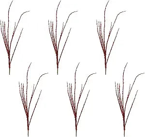 Melrose Tinsel Artificial Christmas Branch Sprays - 43" - Set of 6