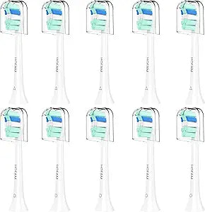 Replacement Toothbrush Heads for Philips Sonicare Replacement Heads,Electric Replacement Brush Head Compatible with Phillips Sonicare Electric Toothbrush,for Philips Sonic Care Brush,10 Pack