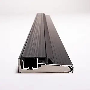 Heavy Duty Black Aluminum Outswing Door Threshold  4-9/16" Width x 1-3/8" Height  Weatherproof, Energy Efficient, Easy Install  Commercial & Residential Use (36 inch)