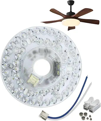 4.92'' LED Ceiling Fan Light Retrofit Kit 120V, 18W Flush Mount Ceiling Light Replacement, 3CCT (3000K/4000K/6000K) Dimmable, for Hampton Bay, Harbor Breeze, Flush Mount Ceiling Lights