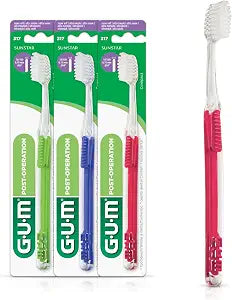 GUM Post-Surgery Toothbrush, Super Soft Bristle, 1 Count, Pack of 3