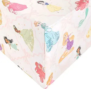 Premium Fitted Knit Crib Sheet/Toddler Sheet Disney Princess by Copper Pearl