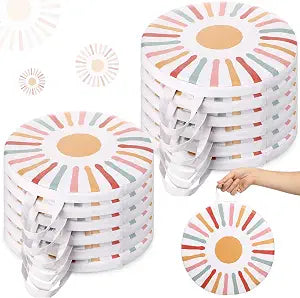 AceOrbit 12 Pcs 12 Inches Floor Cushions for Classroom Boho Round Flexible Seating Pads with Handles Bohemian Floor Pillows for Home Daycare Preschool Playroom Reading Corner Yoga and Meditation