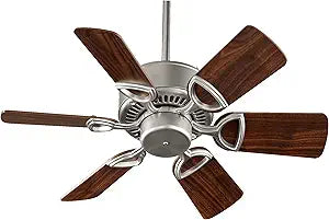 Quorum 43306-65 Traditional 30``Ceiling Fan from Estate Collection in Pewter, Nickel, Silver Finish,