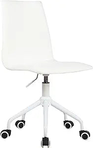 Urban Lifestyle Linen Swivel Chair, White