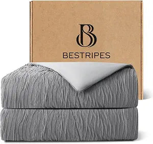 Cooling Comforter, King/Cali King - Reversible Lightweight Blanket for Hot Sleepers & Night Sweats, Breathable All-Season Bedding (108x90 Inch, Dark Grey)