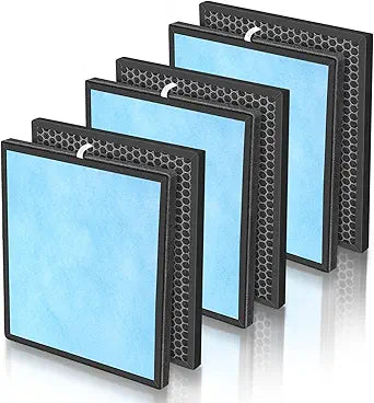 3 Pack Filter Replacements for HSP001 Smart True HEPA Air Purifier, 4 Stage Filtration of Fine Pre-Filter, Activated Carbon, Cold Catalyst and H13 True HEPA Filter