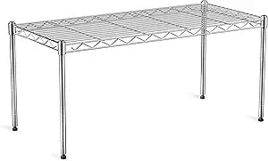 1-Tier Wire Shelf Rack,30" Wx14 Dx17 H,Single Metal Shelves Rack,Height Adjustable Metal Wire Shelving Unit and Storage for Kitchen,Cabinet,Countertop,Under-Sink,Closet,Pantry,Studio