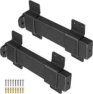 2pcs Slide Gate Latch,Heavy Duty Latch Lock with Padlock Hole, Suitable for Wooden Fences,Barn Door Lock,Outdoor Latch,Fence Gate,Courtyard,Shed Lock,Cottages, Cabinet,Matte Black