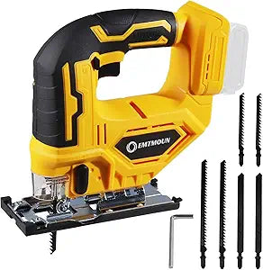 Cordless Jig Saw Compatible with Dewalt 20V Max Battery, Jigsaw For 3 Orbital Settings, 3200RPM, 0-45 Bevel Cuts, Jigsaw Tool with LED Light (Battery Not Included)