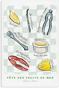 Modern French Bistro Kitchen, 16 x 24 Inch Canvas Wall Art