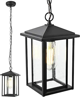 Outdoor Pendant Lights for Patio Chandelier Outdoor Pendant Light Fixtures for Porch, Front Porch Hanging Light Waterproof Outside Chandelier for Gazebo