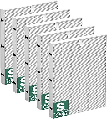 Improvedhand C545 Replacement Filter S Compatible with Winix C545 Air Purifier, Main Filter, Replaces Filter S 1712-0096-00 5PACK