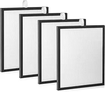 4 Pcs TL2867 Filtration Replacement Compatible with MOOKA Air Purifier, 3-in-1 High-Efficiency Filtration with Activated Carbon Filter, Ultra-Silent and Long-Lasting Performance