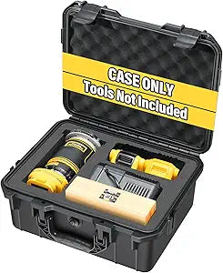 Hard Case for Dewalt Router - Tool Bag for Dewalt 20V Max XR Cordless Woodworking Router Tool, Waterproof & Shockproof Box for Brushless DCW600B | Battery & Charger (Case Only)