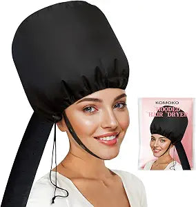 Komoko Hooded Hair Dryer, Hair Dryer Bonnet, Bonnet Hair Blower for Speeds Up Drying Time, Adjustable Hooded Dryer Easy Styling & Deep Conditioning, Portable Blow Dryer Attachment for Home & Travel