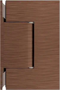 Brixwell H-GTWA-OP-ACP Adjustable Designer Series Wall Mount Hinge with Offset Back Plate Antique Copper