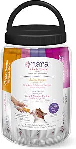 Caf Nara Lickable Treats for Cats, 50 Count Variety jar