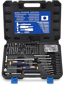 BULLTOOLS Precision Screwdriver Set, 100-Piece Torque Screwdriver Engineering Repair Kit, Roll Pin Punch Set with Magnetic Screwdriver Handle and Storage Case for Maintenance