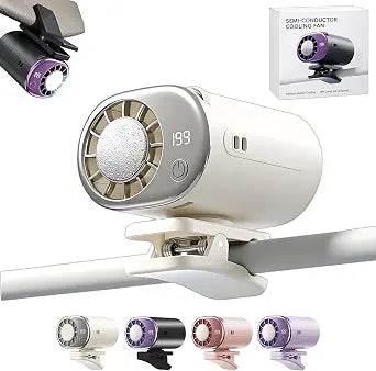 Clip On Air Conditioner Fan, 199 Speeds & 16C Cooling (White)
