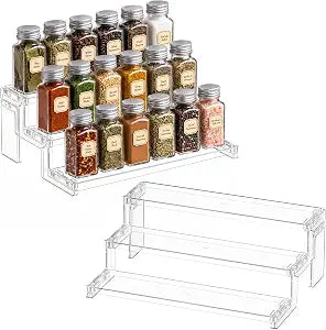 Lifewit 12 Spice Rack, Perfume Cologne Stand, Tool-Free Assembly, 2 Pcs