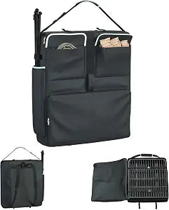 Dog Playpen Storage Bag - Fits 32" H 8 Panels & 9 Stakes, Heavy Duty 1680D Oxford + Shockproof Pearl Cotton, Ideal for RV Trips & Camping