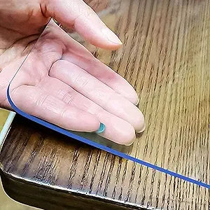 LovePads Clear Table Cover Protector 42 x 72 Inch, 1.5mm Thick Plastic Table Cover, Table Protector for Dining Room Table, Waterproof Vinyl Tablecloth Table Pad Mat for Kitchen, Dresser, Writing Desk