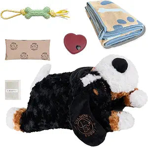 Teddy - Puppy Heartbeat Toy for Anxiety Relief with Reusable Heat Pack and Lavender, Sleep Aid for Dogs, Plush Comfort Toy for All Breads (Teddy Kit)
