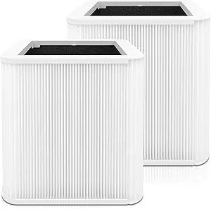 211+ Replacement Filters For Blue air Blue Pure 211+ Air Cleaner Purifier, 2 Pack 211+ Foldable Particle and Activated Carbon Filter, 2-Stage H13 Hepa Filter