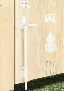 18" Heavy Duty Cane Bolt Gate Drop Rod Fence Hardware Ground Latch Stopper