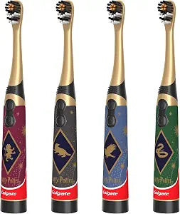 Colgate Kids Harry Potter Battery Electric Toothbrush, Extra Soft, 4 Pack