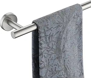 JQK Bath Towel Bar, 39 Inch 304 Stainless Steel Thicken 1mm Single Towel Rack for Bathroom, Towel Holder Brushed Finished Wall Mount, Useable Length 36 Inch, TB110L36-BN
