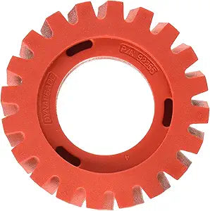 Dynabrade (92255) Nitro Series 4" (102 mm) Diameter x 1.25" (32 mm) Wide RED-TRED Eraser Wheel | Wheel Accessory For Use with NitroZip (NZ1) Surface Conditioning/Decal Removal Tool