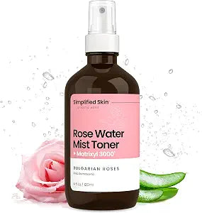Simplified Skin Rose Water Spray for Face with Matrixyl 3000 & Glycerin