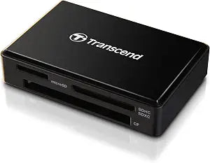 Transcend RDF8 SD Card Reader, 3 Slots USB Type A to Micro SD, CF Adapter