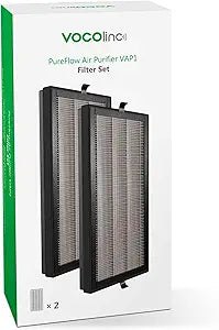 True HEPA Replacement Filter for VOCOlinc HomeKit Air Purifer VAP1 (1Pair)