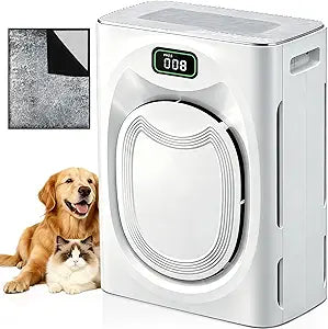 KEN BROWN Pet Air Purifier for Large Rooms up to 2500 Ft┬▓, Reduce Pet Hair, Dander, Odors, Smoke, Dust, Washable Pre-Filter, H13 HEPA, PM2.5 Air Quality Monitor, Auto Mode, Smart WiFi