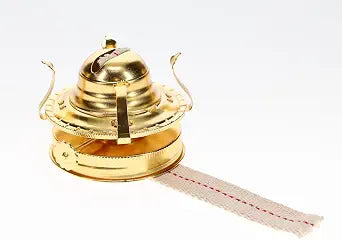 B&P Lamp #2 Kerosene Lamp Burner for Mason Jars and Fruit Jars to DIY Oil Lamp (Brass)