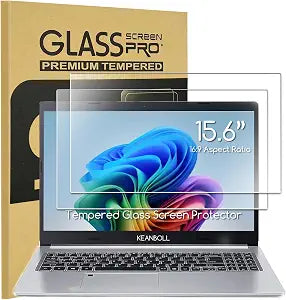 2-Pack Tempered Glass Screen Protector for HP Laptop 15.6, HP Pavilion/Envy 15.6, Dell Inspiron 15, Lenovo Ideapad 15, Acer Aspire 5, Chromebook 15.6 & Other 15.6 16:9 Laptop (345x194mm/ W x H)
