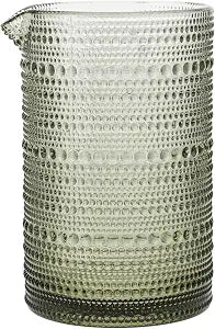 Fortessa Jupiter Hobnail Glass, 25 Ounce Mixing Hobnail Glass, Smoke Gray