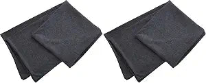 Oubonun 100% Jersey Cotton Body Pillow Cover with Zipper - Luxury Soft Removable Pillow Case - Long Fuzzy - Knitted (Dark Grey, 21"X54") (Pack of 2)